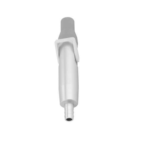 Porta cánula eyector en tratamiento odontológico