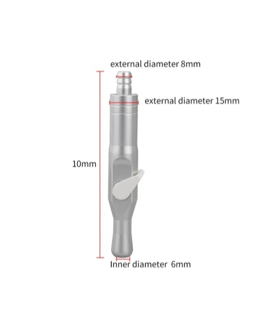 Porta Cánula de Eyector Dental Metálica