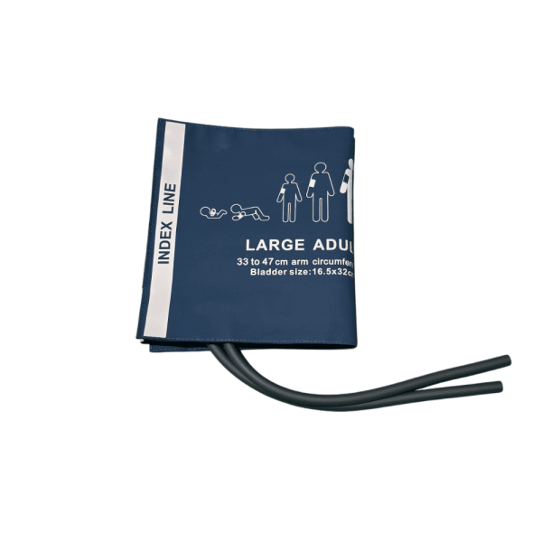 Cierre de velcro ajustable que asegura un ajuste cómodo para pacientes adultos (33x47 cm)